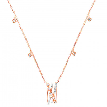 Divine Sparkle Diamond Pendant with Earring