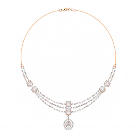 Enchanting Bloom Diamond Necklace Set