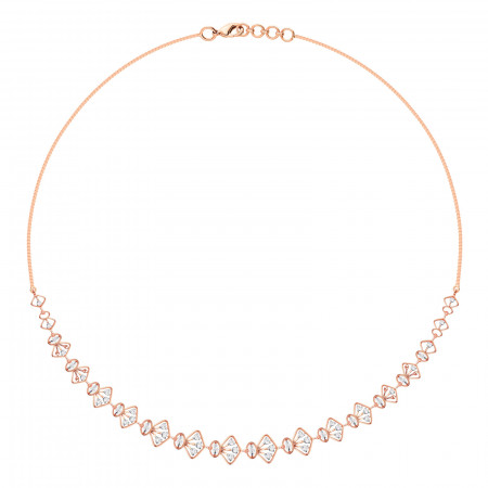 Whimsical Petal Diamond Necklace Set