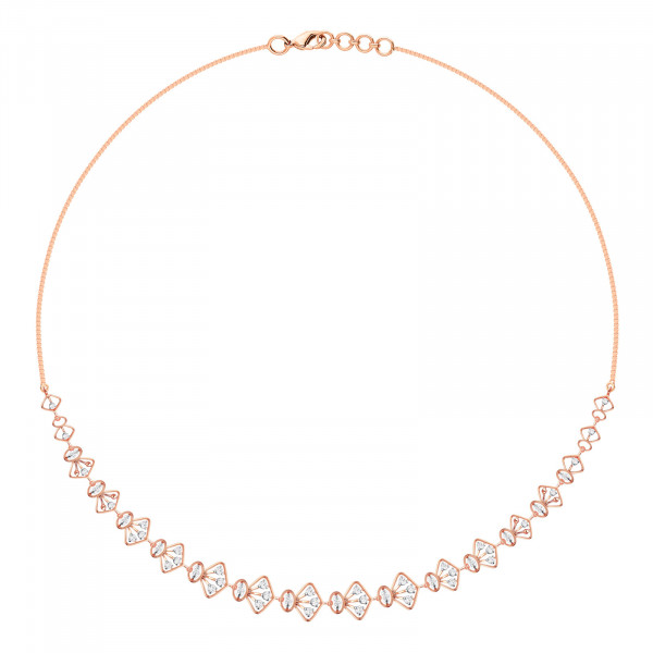 Whimsical Petal Diamond Necklace Set