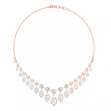 Ethereal Cascade Diamond Necklace Set