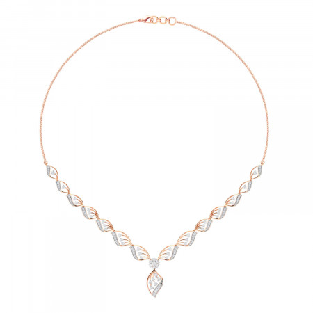 Glistening Mirage Diamond Necklace Set