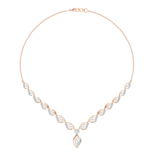 Glistening Mirage Diamond Necklace Set