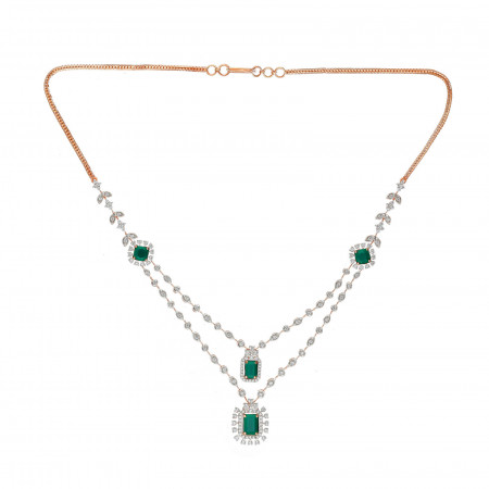 Starlit Elegance Diamond Necklace Set