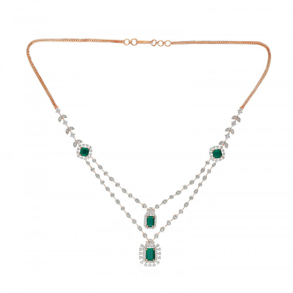 Starlit Elegance Diamond Necklace Set