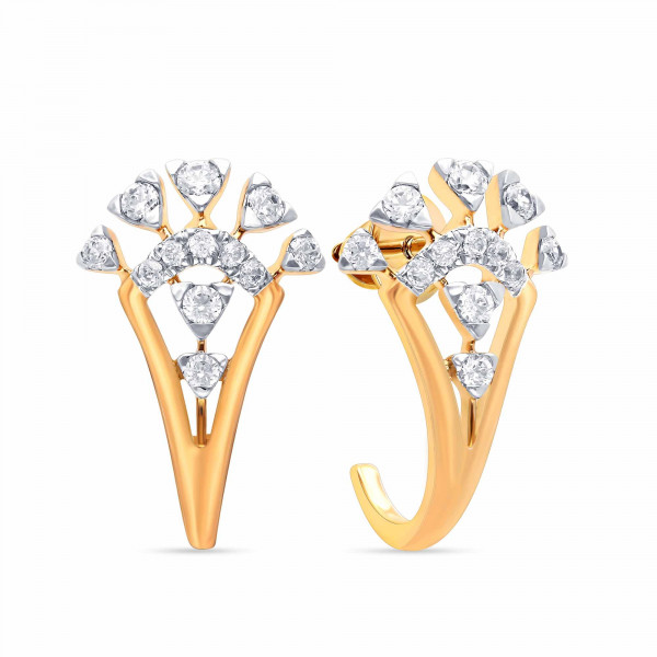 Dazzling Dimensions Artistic Diamond Earrings