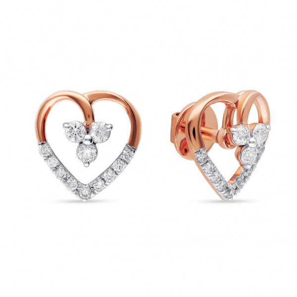 Heartfelt Elegance Diamond Earrings