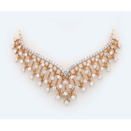 Sparkling Commitment Diamond Tanmaniya Mangalsutra