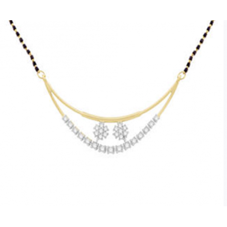 Enchanting Bonds Diamond Tanmaniya Mangalsutra