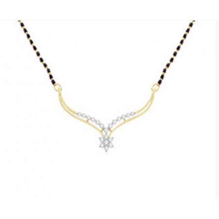 Dazzling Devotion Diamond Tanmaniya Mangalsutra