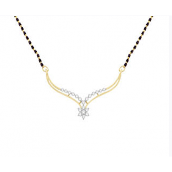 Dazzling Devotion Diamond Tanmaniya Mangalsutra