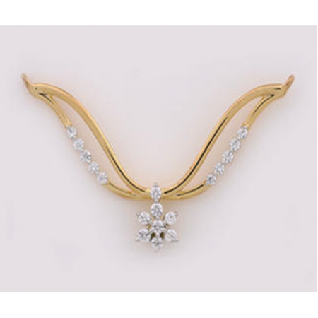 Timeless Allure Diamond Tanmaniya Mangalsutra