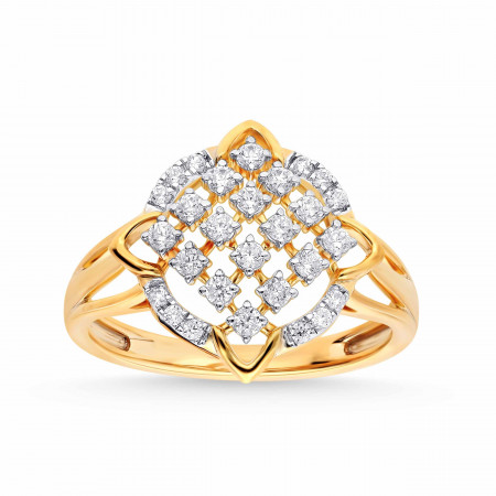 Blush Glow Gold Diamond Ring