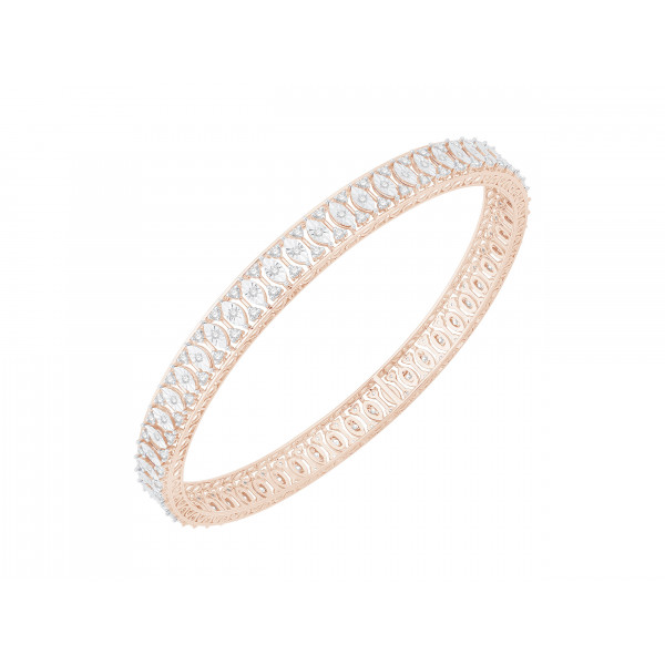 Dazzle in Every Curve Diamond Bangle