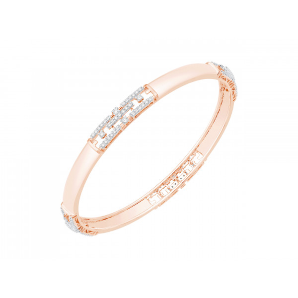 Whirl of Diamond Bangle