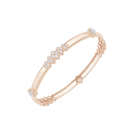 Starlit Circle Diamond Bangle