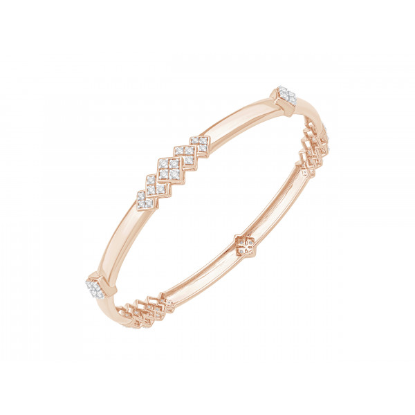 Starlit Circle Diamond Bangle