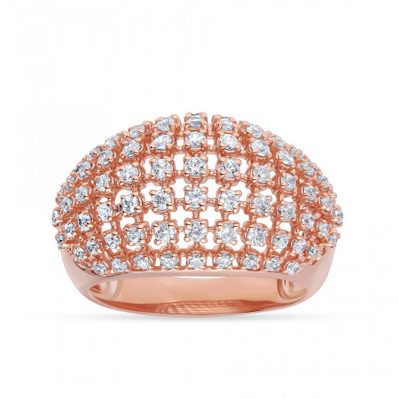 Rosé Sparkle Diamond Ring