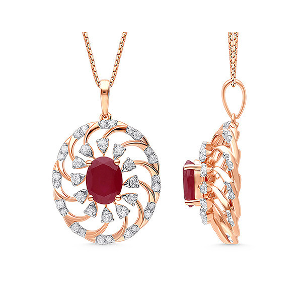 Elysian Spark Diamond Pendant and Earrings