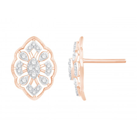 Luxe Flora Diamond Earring