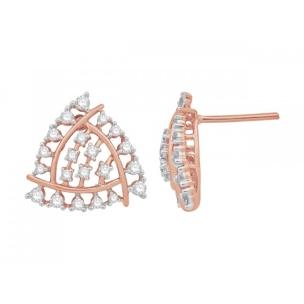 Triangular Radiance Diamond Earring