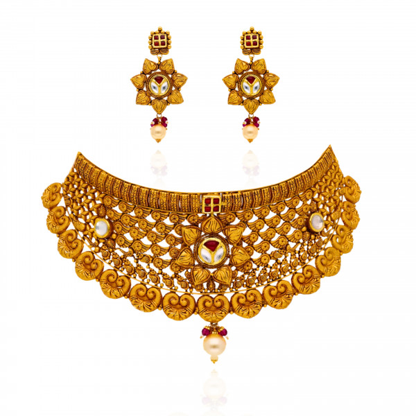 Antique Allure Gold Choker Set