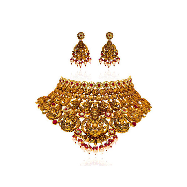 Sanskriti Gold Temple Choker