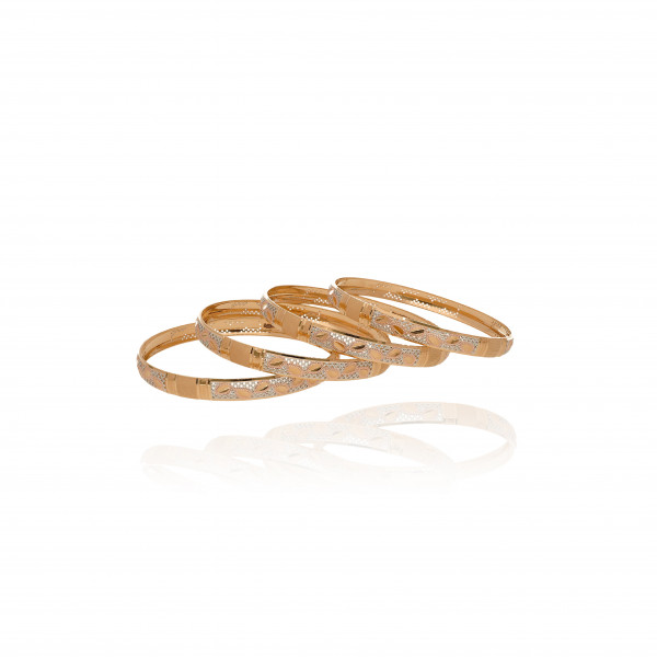 Gleam Aura Gold Bangles