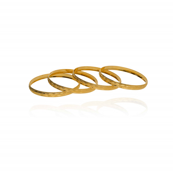 Elegant Glow Gold Bangles