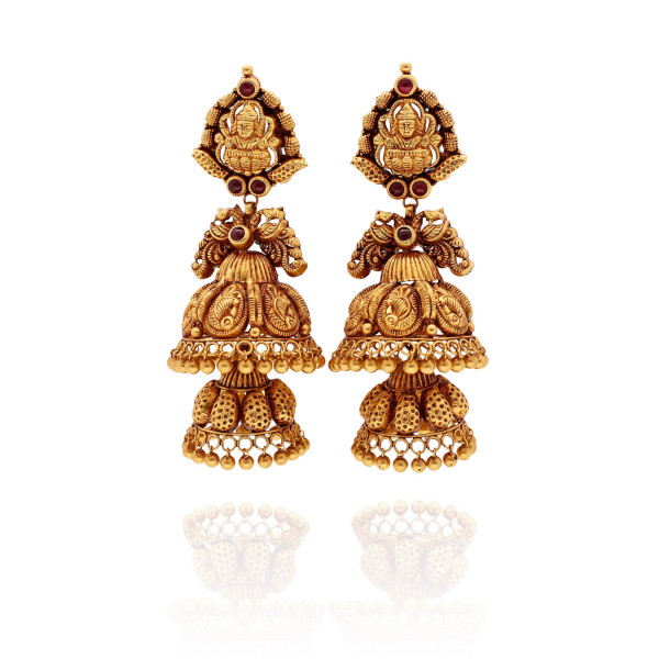 Radiant Bloom Gold Earrings