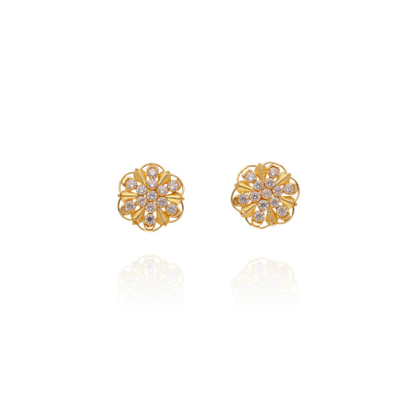 Radiant Creole Gold Earrings