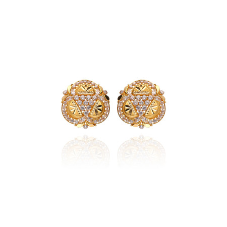 Opulent Gleam Gold Earrings