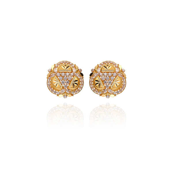 Opulent Gleam Gold Earrings