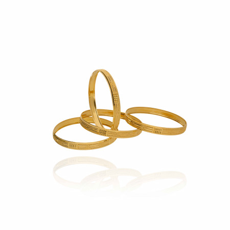 Delicate Touch Gold Bangles