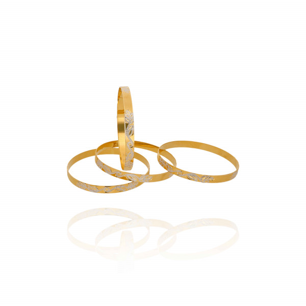 Minimalist Radiance Gold Bangles