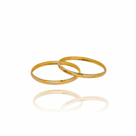 Pure Essence Gold Bangles