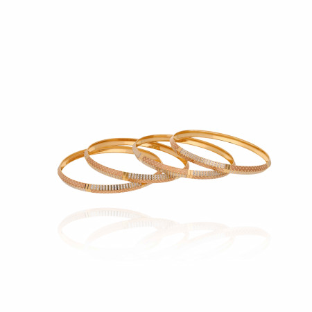 Pure Serenity Gold Bangles