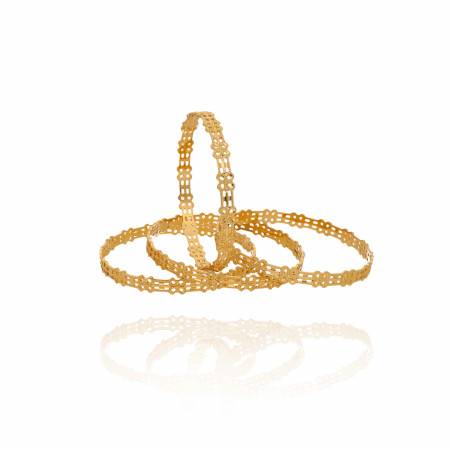 Charming Allure Everyday Gold Bangles