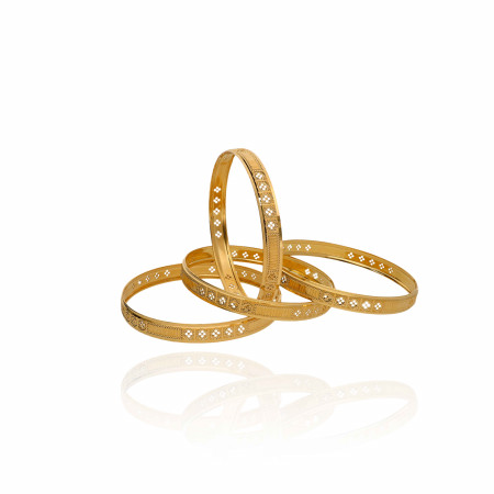 Delicate Radiance Everyday Gold Bangles