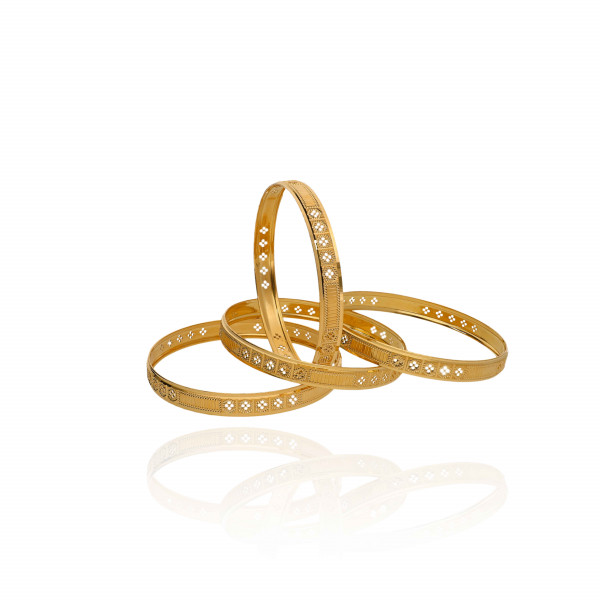 Delicate Radiance Everyday Gold Bangles