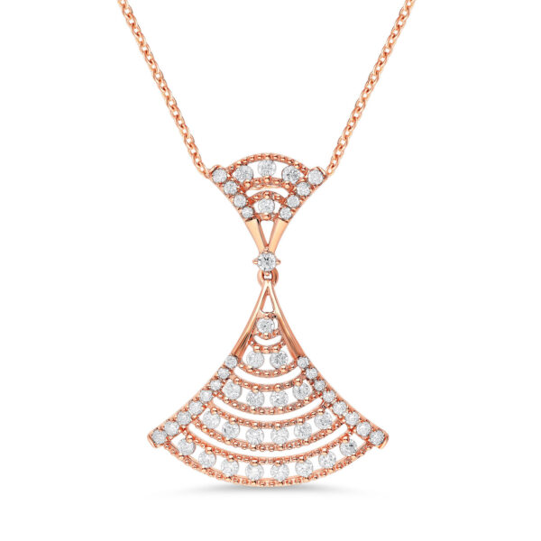 Mystic Luster Diamond Pendant with Earring Set