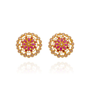 Aurora Spark Gold Tops Earrings