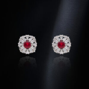 Classic Glimmer Silver Stud Earrings
